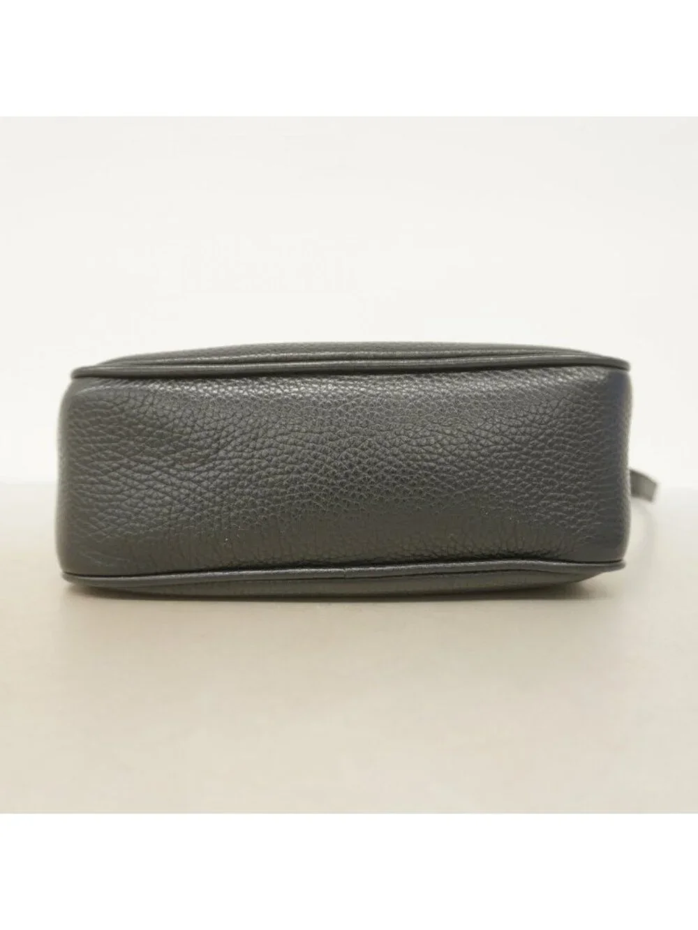 ★SOLD★ Gucci Shoulder Bag Soho Leather Black Champagne Gold - Picture 3 of 10